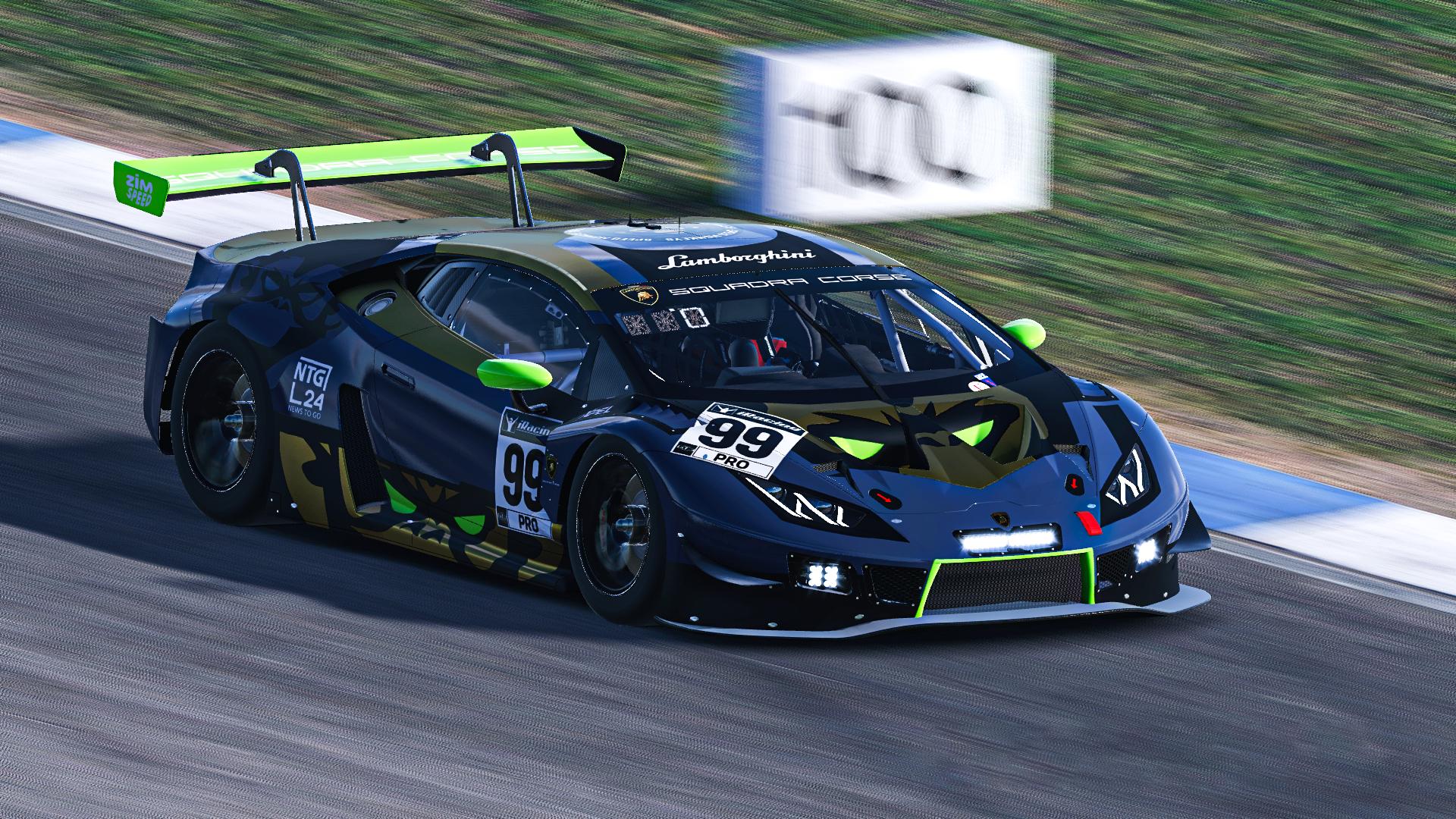 Speed-Monkeys-Lamborghini GT3 mit Startnummer 99